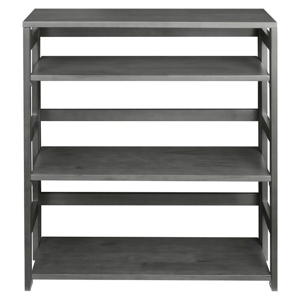 Flip Flop 34 In. High Folding Bookcase- Grey